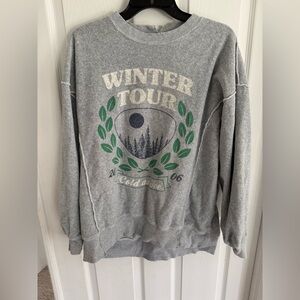 Pre-Distressed Aerie Winter Tour sweatshirt